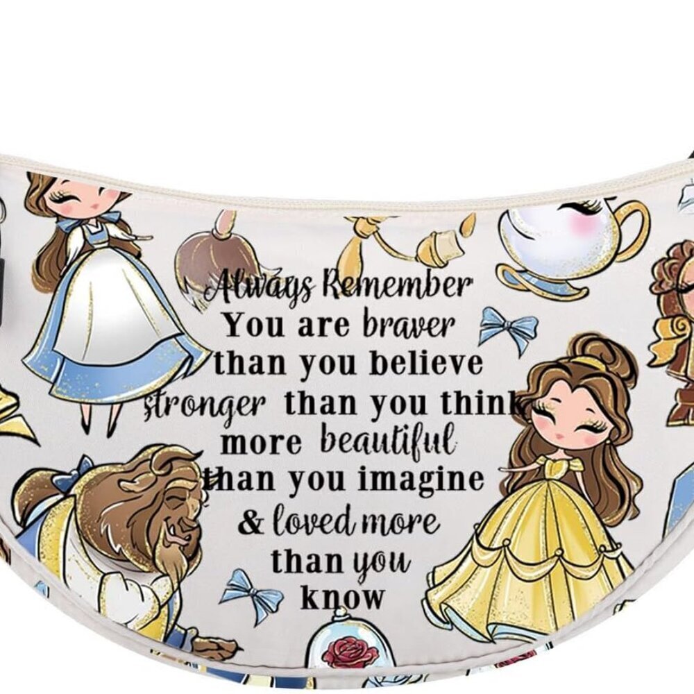 Princess Crossbody Bag Fairy Tales Cartoon Mermaids Gift for Women and Girls